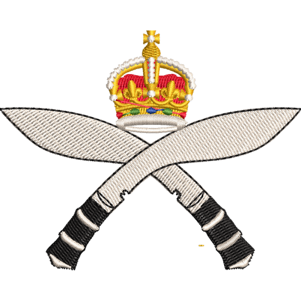 Gurkha Rifles Cr Embroidered Badge For Clothing