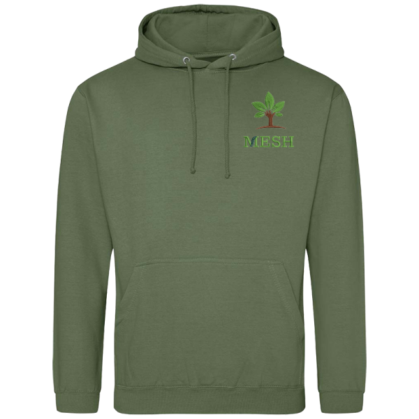 Mesh Olive Hoodie