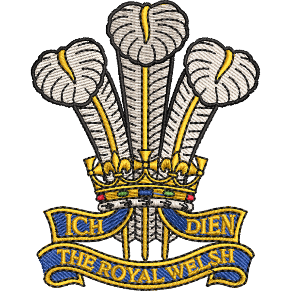 R Welsh Embroidered Badge For Clothing