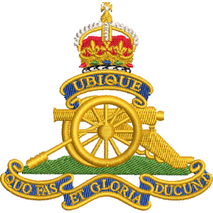 Royal Artillery Cr Embroidered Badge For Clothing Royal Artillery Cr Embroidered Badge For Clothing
