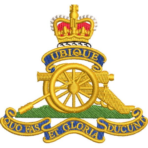 Royal Artillery Er Embroidered Badge For Clothing