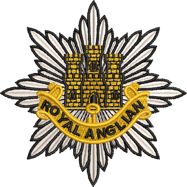 Roysl Anglians Embroidered Badge For Clothing