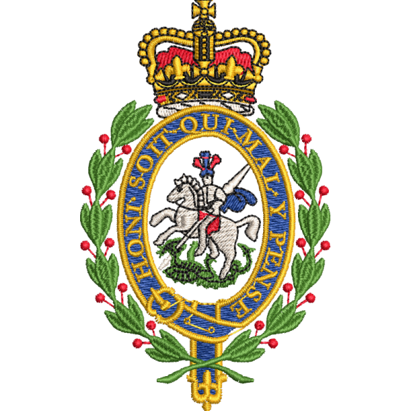 Rrf Crest Embroidered Badge For Clothing