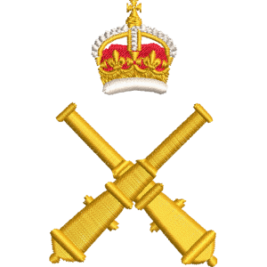 Rsa Gunnery Staff Cr Embroidered Badge For Clothing Rsa Gunnery Staff Cr Embroidered Badge For Clothing