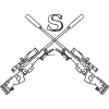 Snipper Embroidered Badge For Clothing