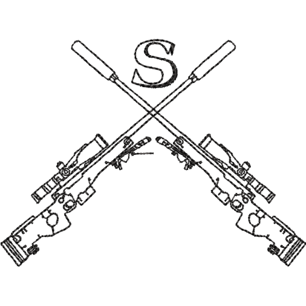 Snipper Embroidered Badge For Clothing