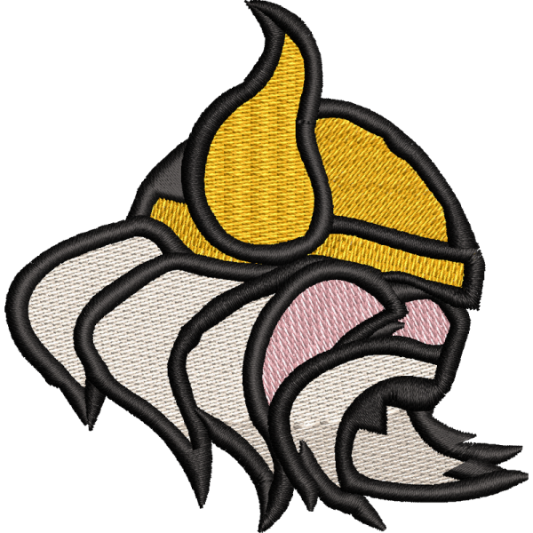 Viking Anglian Embroidered Badge For Clothing