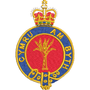 Welsh Guards Er Embroidered Badge For Clothing