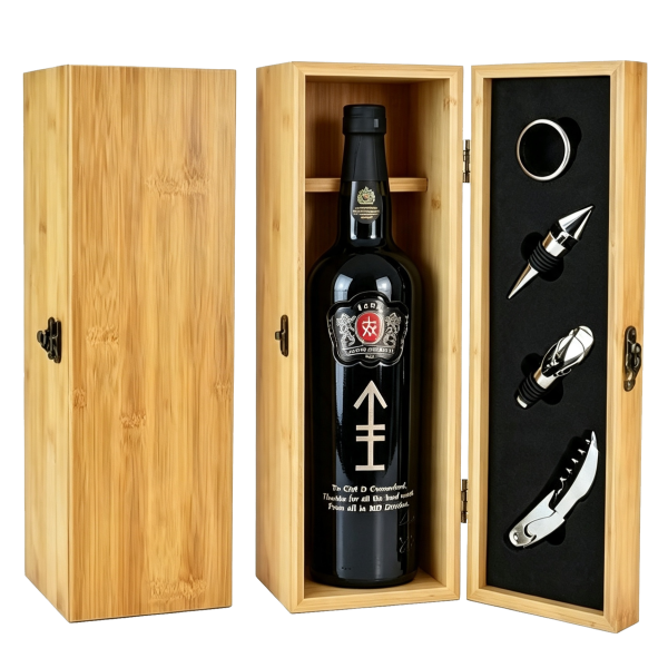 Wooden Presentation Box With Engraved Port