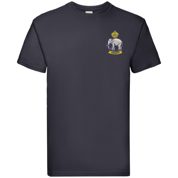 10 Battery Deep Navy Premium Cotton T-Shirt