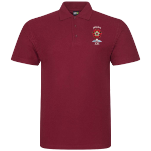 12 Battery Burgundy Polo Shirt