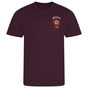 12 Battery Historic Burgundy Performance T-Shirt