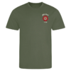 12 Battery Historic Earthy Green Performance T-Shirt