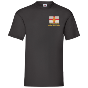12 Regt RA CR Black Value T-Shirt