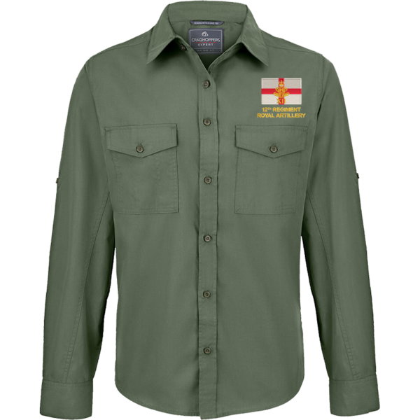 12 Regt RA ER Dark Cedar Green Outdoor Shirt
