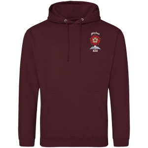 12 Battery Burgandy Hoodie