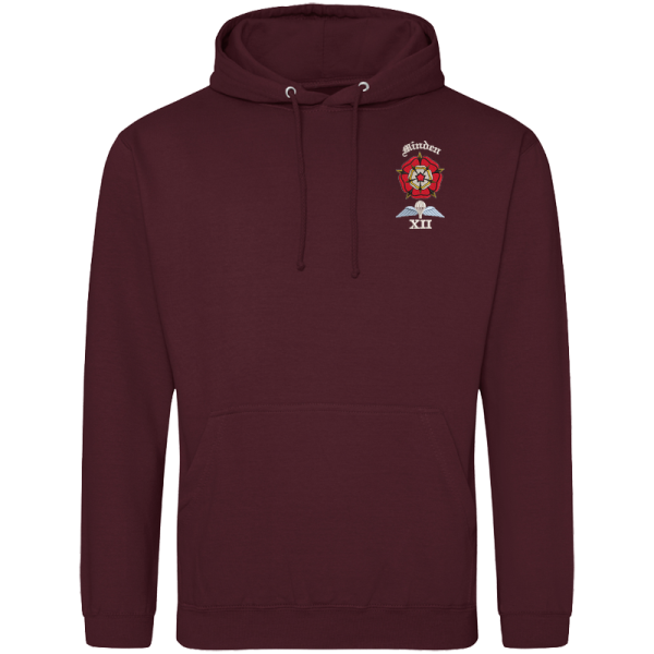 12 Battery Burgandy Hoodie