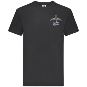 127 Sqn Black Premium Cotton T-Shirt