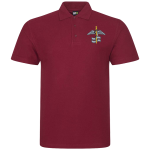 127 Sqn Burgundy Polo Shirt
