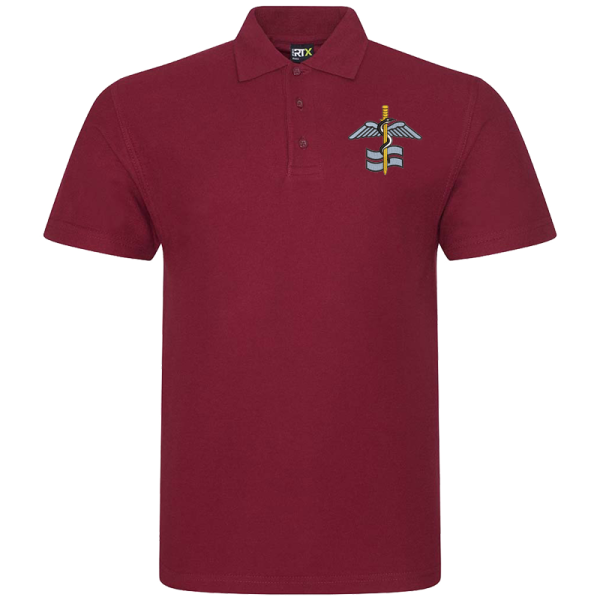 127 Sqn Burgundy Polo Shirt