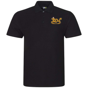 129 Battery Black Polo Shirt