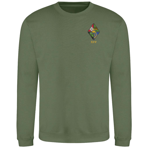14 Regt RA CR Earthy Green Sweatshirt
