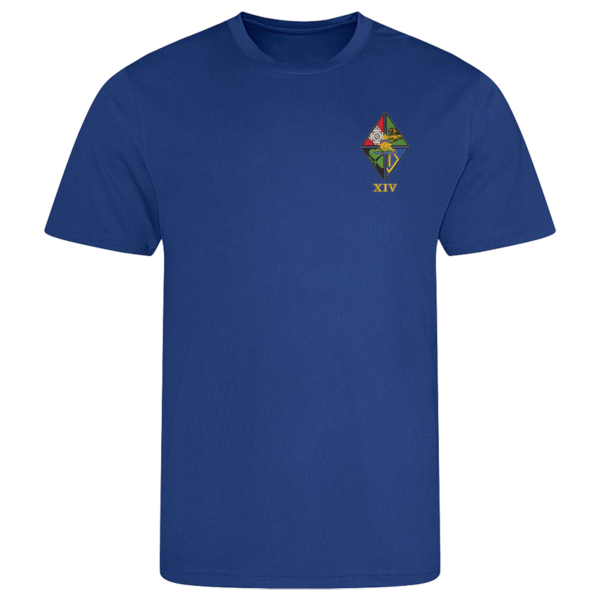14 Regt RA CR Royal Blue Performance T-Shirt