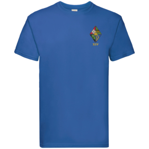 14 Regt RA CR Royal Blue Premium Cotton T-Shirt