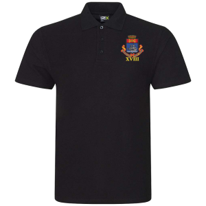 18 Battery Black Polo Shirt