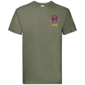 18 Battery Classic Olive Premium Cotton T-Shirt