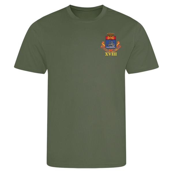 18 Battery Earthy Green Performance T-Shirt