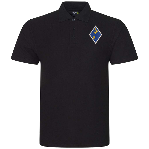 19 Battery Black Polo Shirt