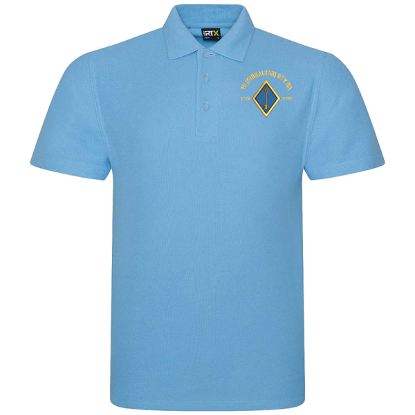 19 Battery Historic Sky Blue Polo Shirt