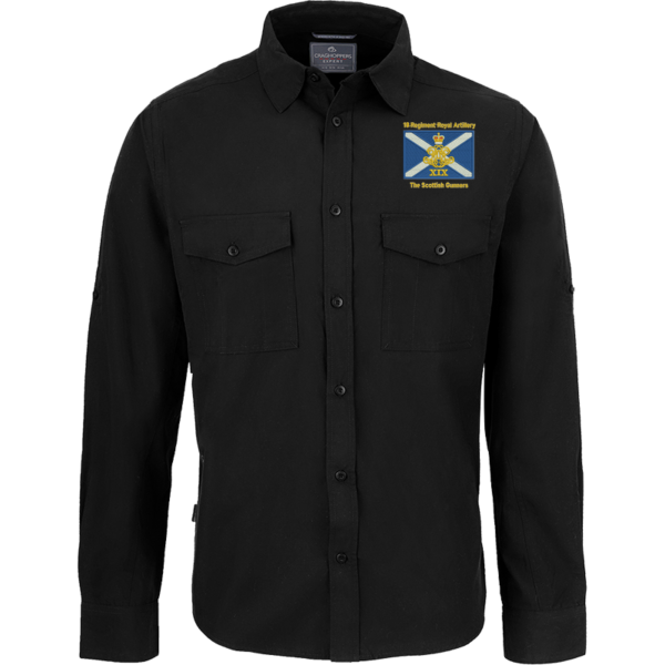 19 Regt RA SG Black Outdoor Shirt