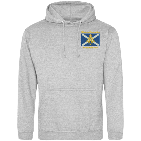 19 Regt RA SG Heather Grey Hoodie