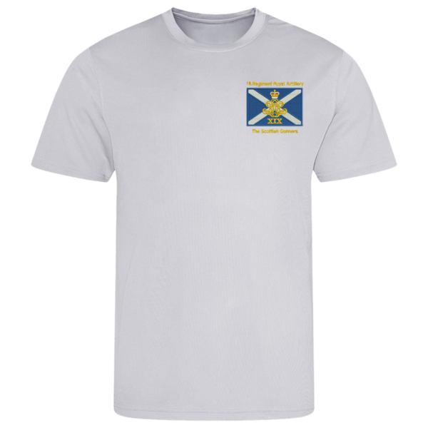 19 Regt RA SG Heather Grey Performance T-Shirt
