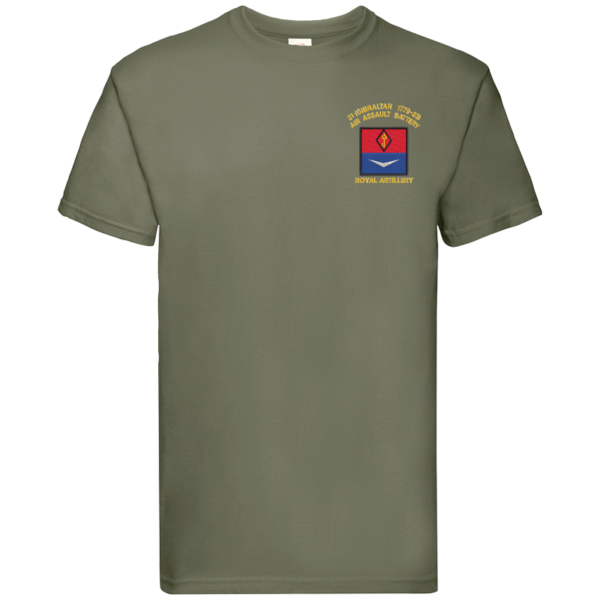 21 Battery Delta Classic Olive Premium Cotton T-Shirt