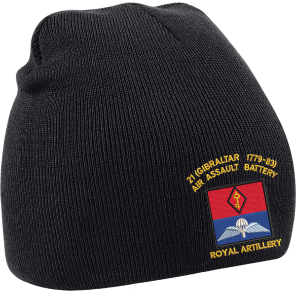 21 Battery Wings Black Beanie