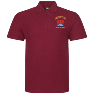 21 Battery Wings Burgundy Polo Shirt