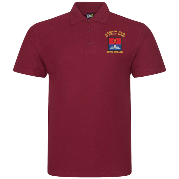 21 Battery Wings Burgundy Polo Shirt