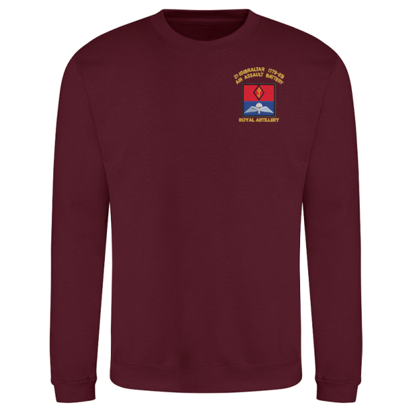 21 Battery Wings Burgundy Sweatshirt