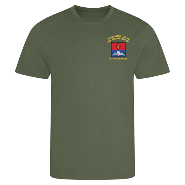 21 Battery Wings Earthy Green Performance T-Shirt