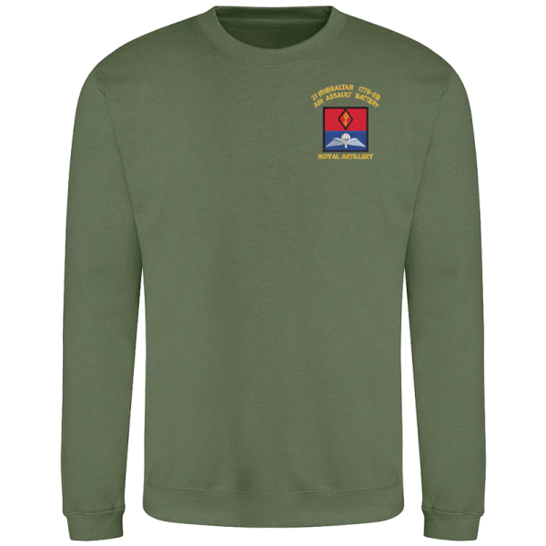 21 Battery Wings Earthy Green Sweatshirt