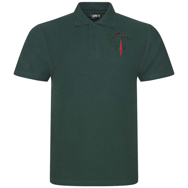 24 Commando Bottle Green Polo Shirt
