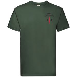 24 Commando Bottle Green Premium Cotton T-Shirt