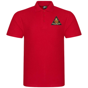 26 Regt RA Red Polo Shirt
