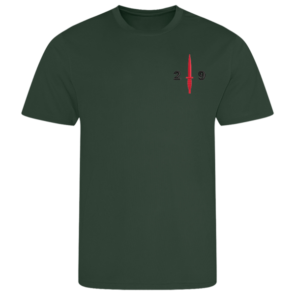 29 Regt RA Bottle Green Performance T-Shirt