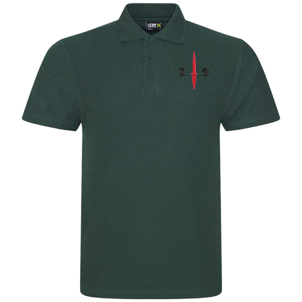 29 Regt RA Bottle Green Polo Shirt