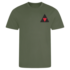 3 UK Div Earthy Green Performance T-Shirt