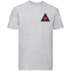 3 UK Div Heather Grey Premium Cotton T-Shirt
